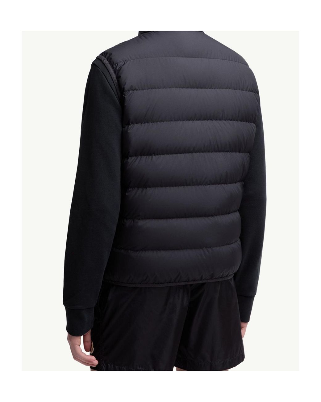 Moncler Blue Contrin Zip-Up Padded Gilet for men