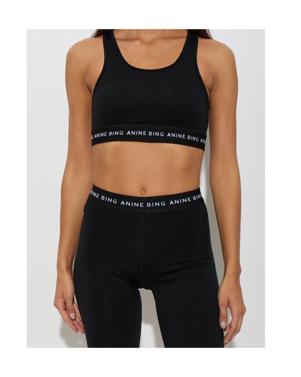Anine Bing Black Nono Bra