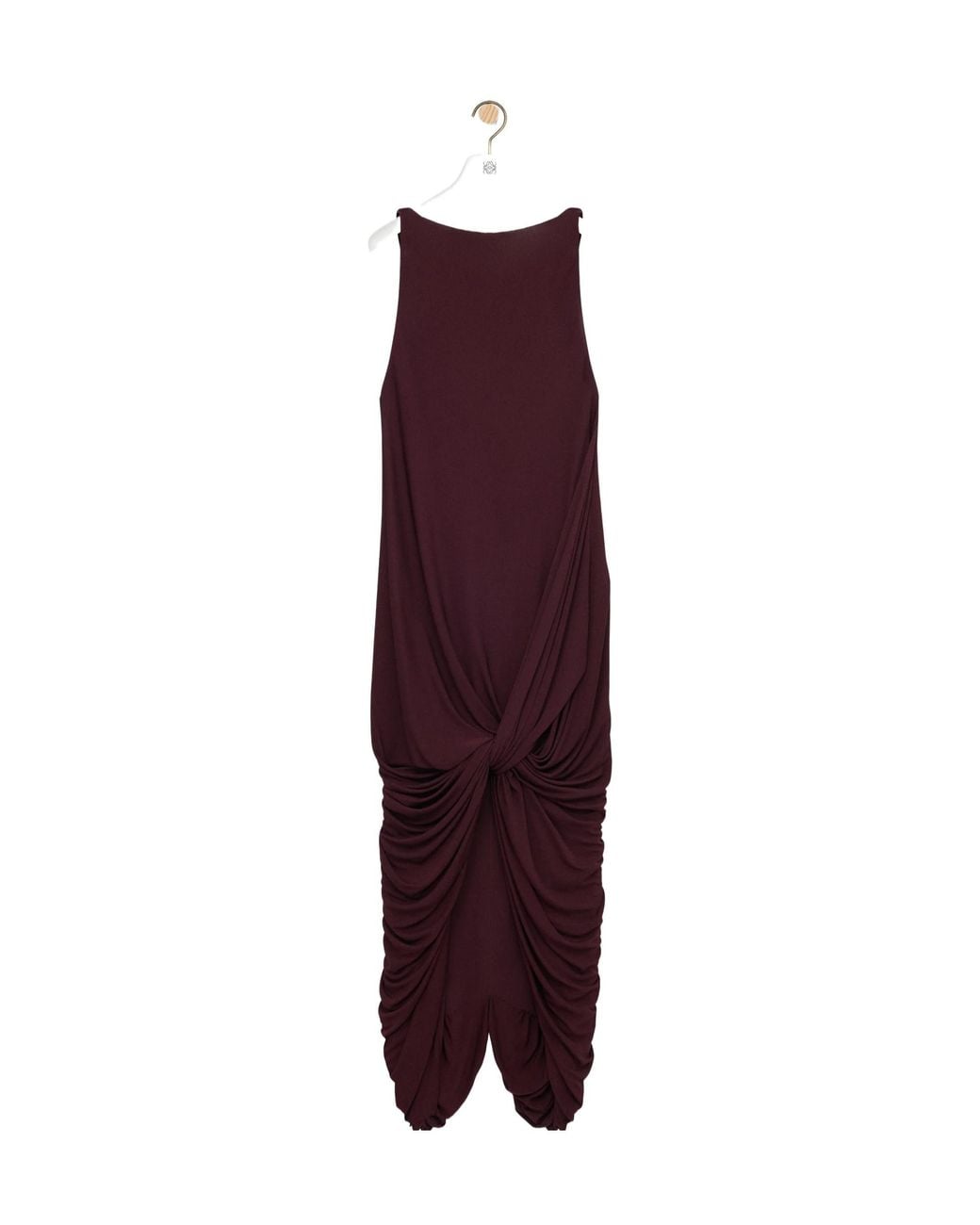 Loewe Purple Asymmetric Silhouette Dress