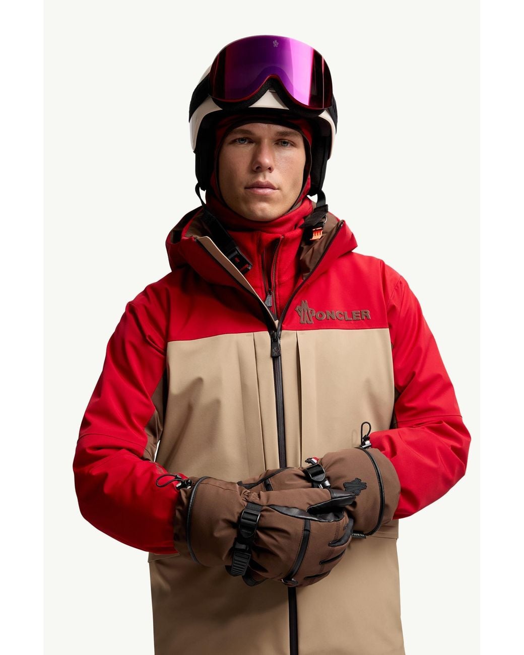 Moncler Brown Padded Gloves for men