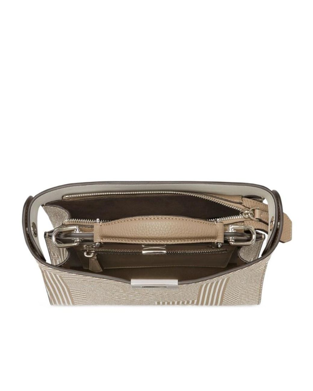 Fendi Metallic Peekaboo Iseeu Mini Tote Bag for men