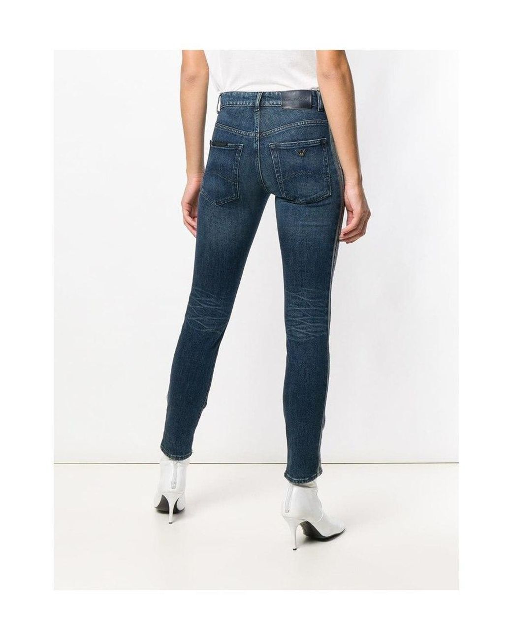 Emporio Armani Blue Logo Jeans