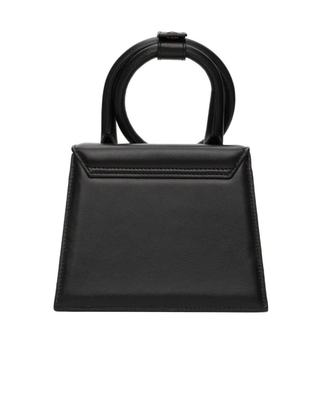 Jacquemus White Le Chiquito Noeud Logo Plaque Tote Bag