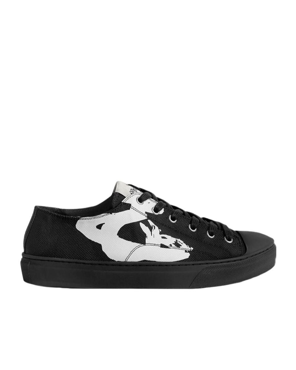 Vivienne Westwood Black Lace-Up Low-Top Sneakers for men