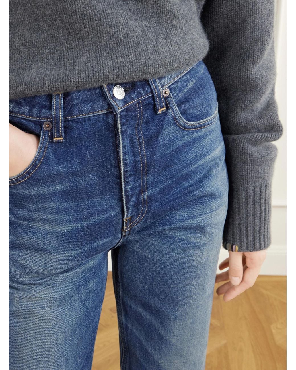 Totême Blue Totême Straight Leg Jeans
