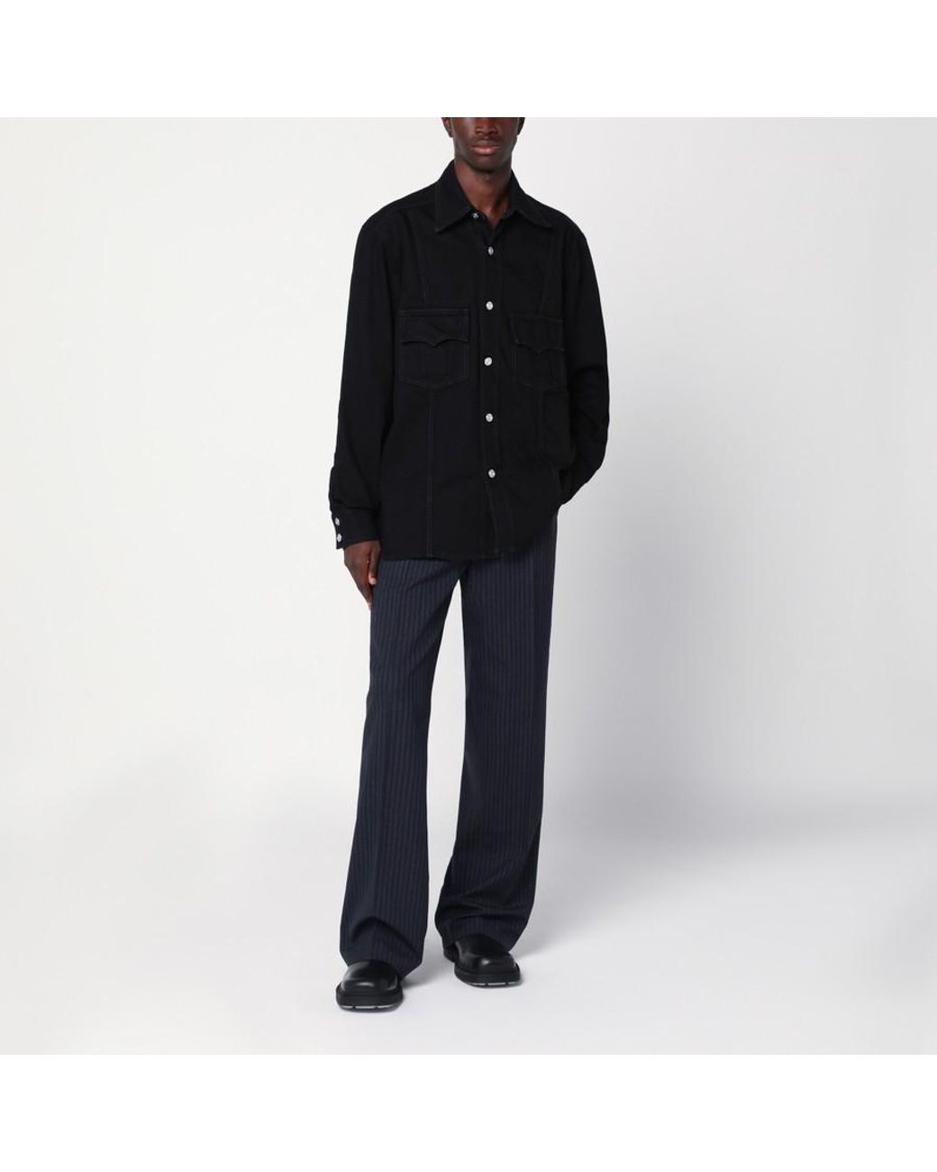 NAMACHEKO Blue Denim Shirt Jacket for men