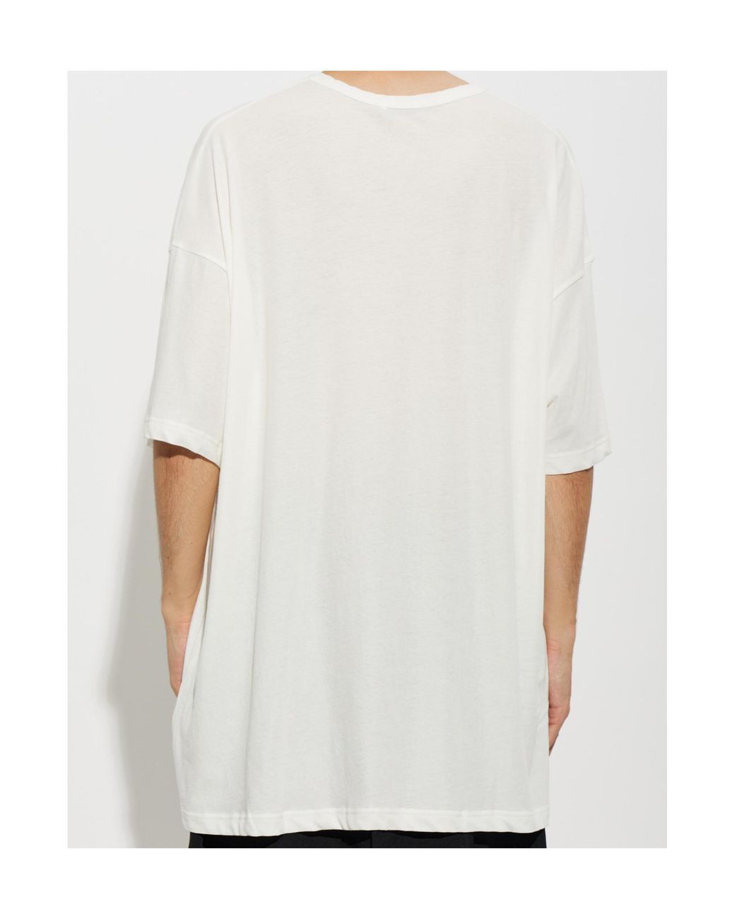 Yohji Yamamoto White Draped Pocket Oversized T-Shirt for men