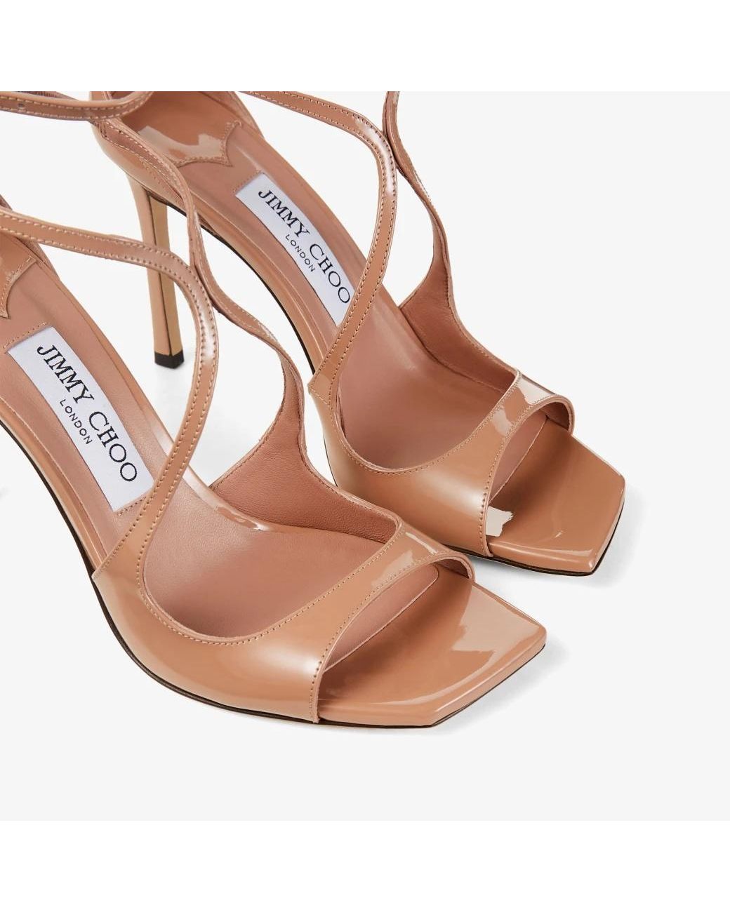 Jimmy Choo Metallic Azia Ankle-Strapped Sandals