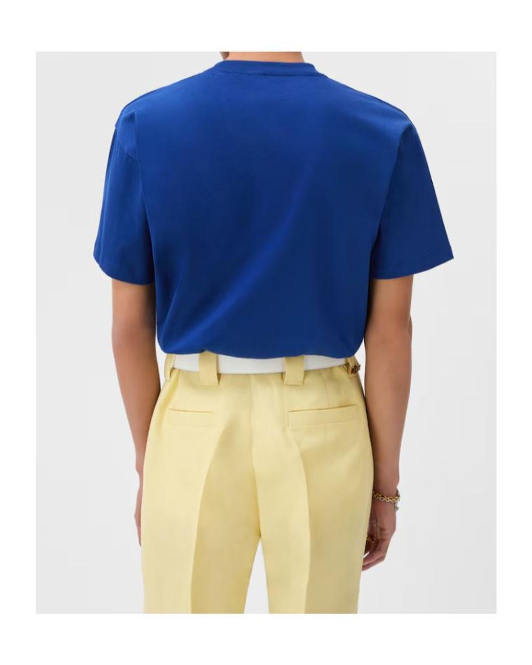 Versace Blue Graphic Logo T-Shirt for men