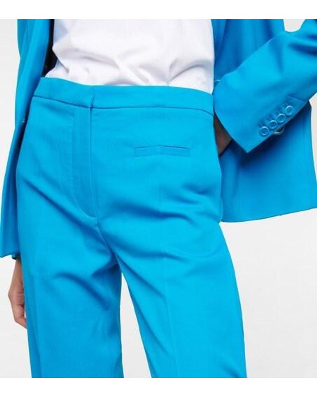 J.W. Anderson Blue Straight-Leg Casual Pants