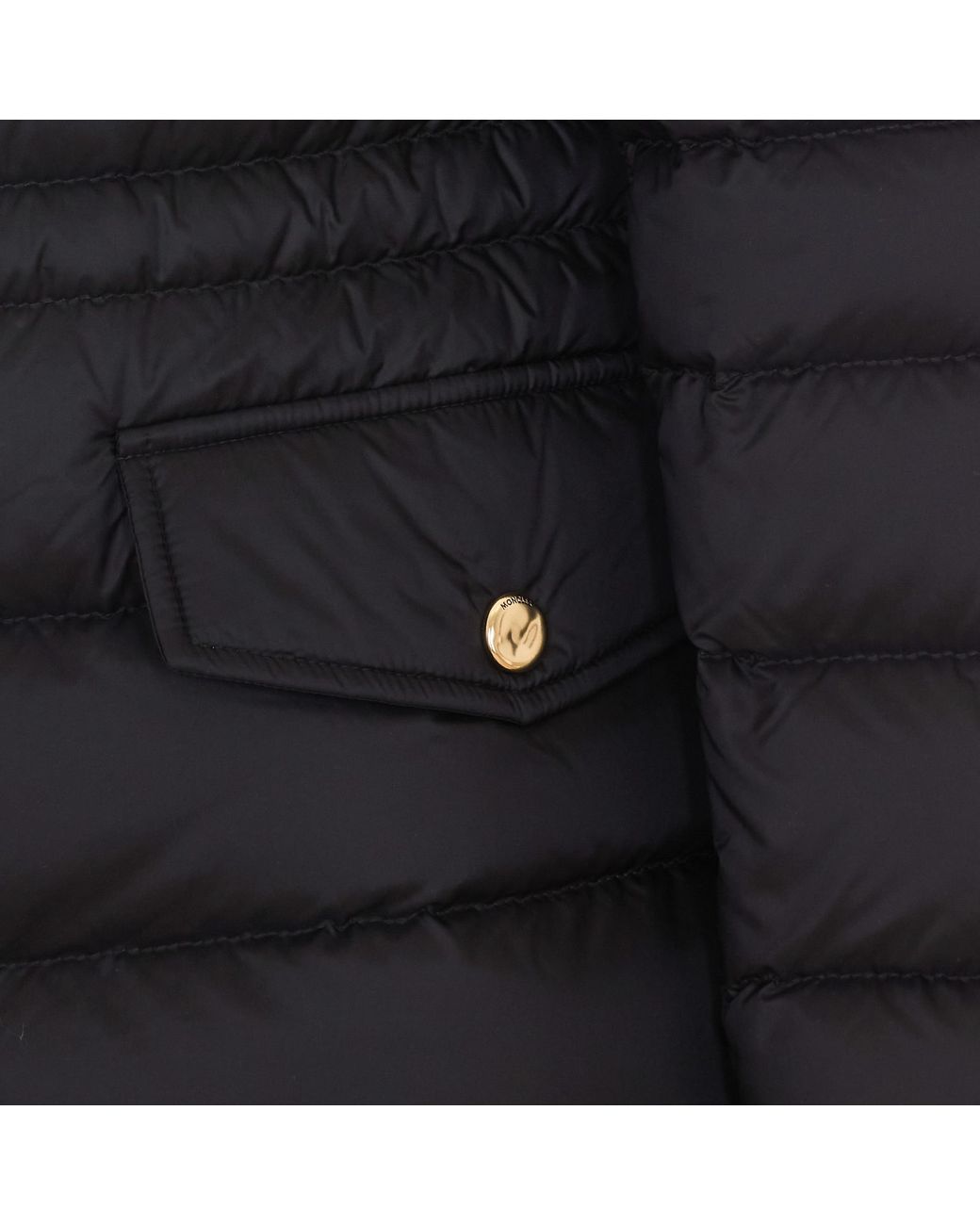 Moncler Black Raies Hooded Short Down Jacket