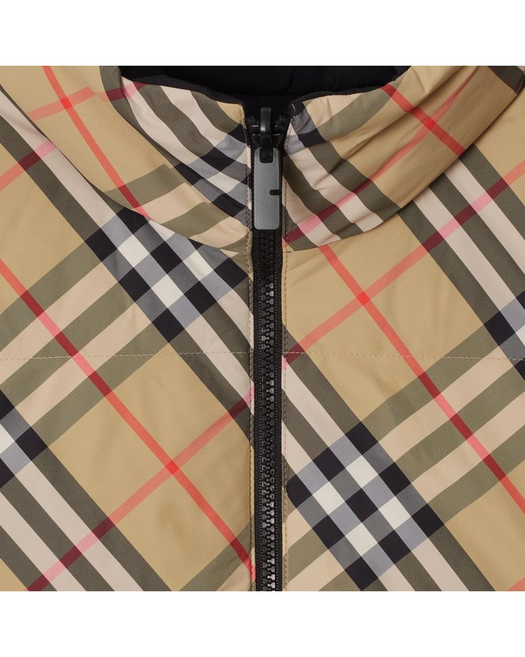 Burberry Multicolor Reversible Check Nylon Padded Gilet for men