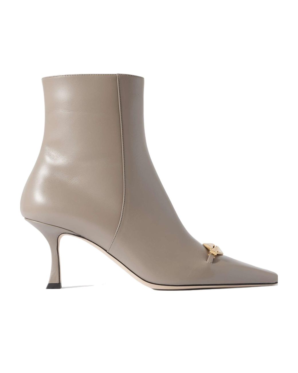 Jimmy Choo Brown Ryker 70 Embellished Leather Ankle Boots