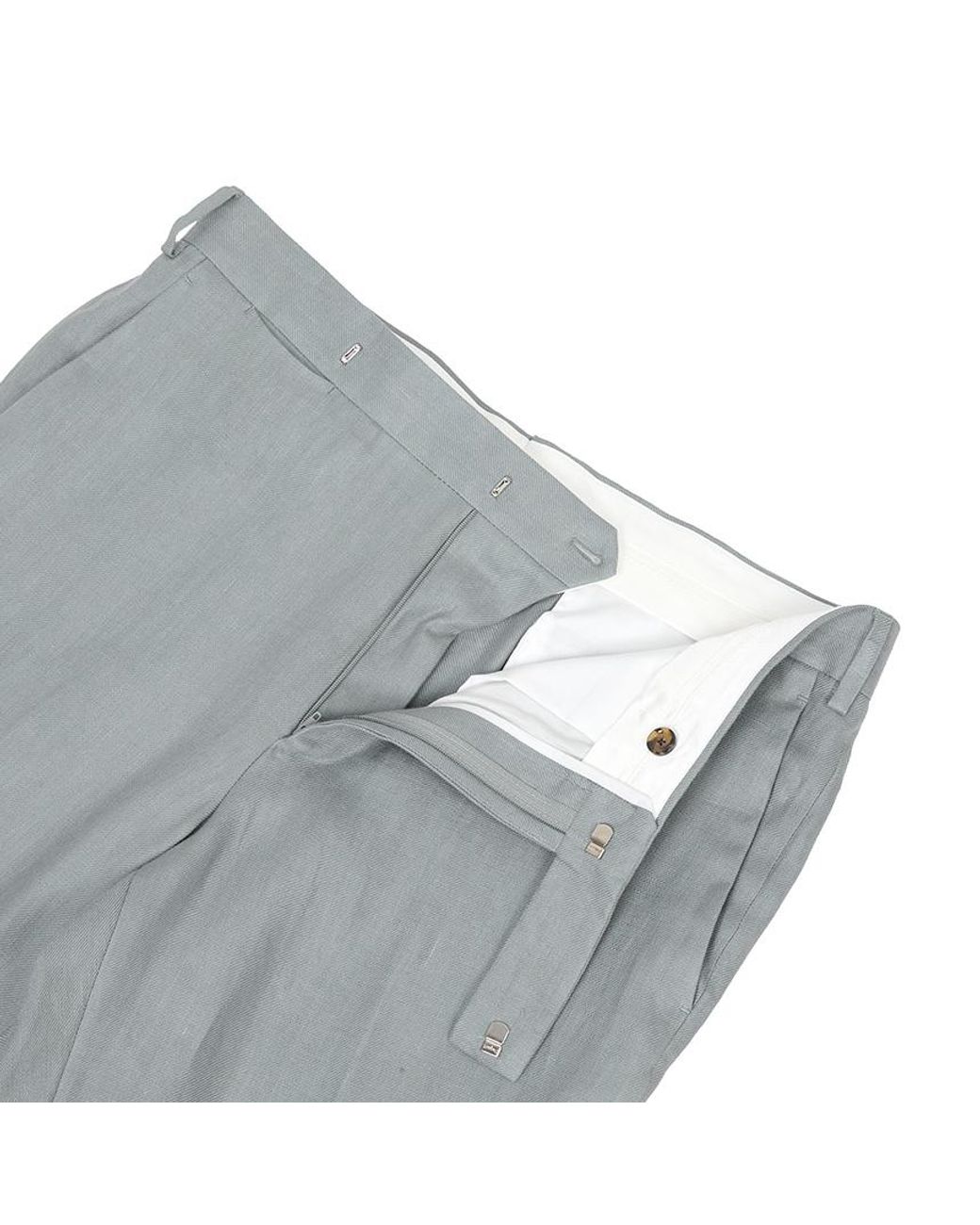 Lardini Gray Belt Loop Trousers for men