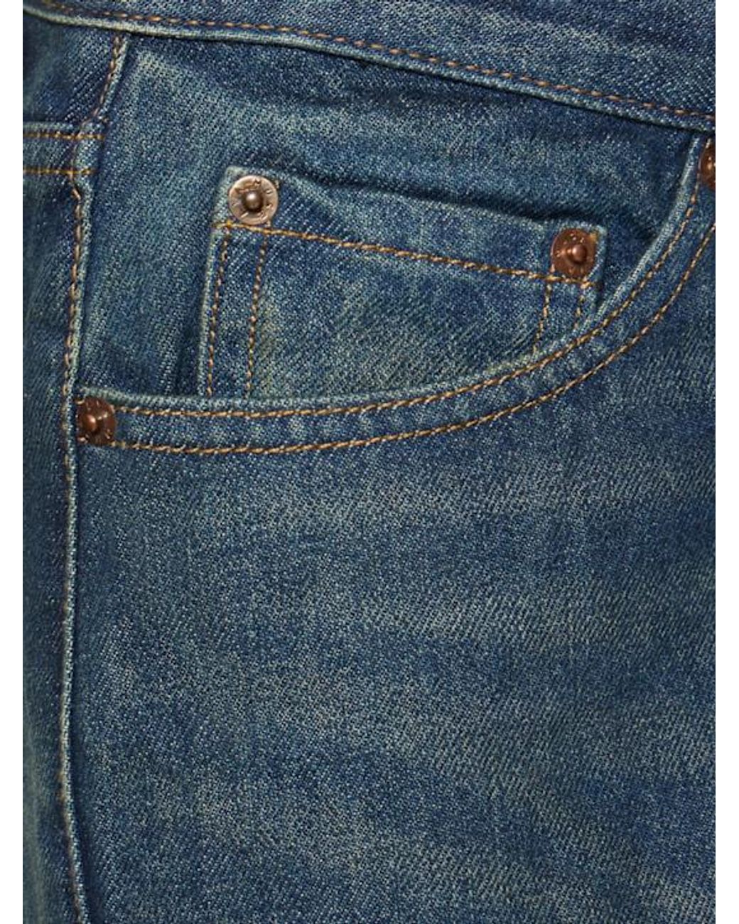 AYA MUSE Blue High Rise Tapered Jeans