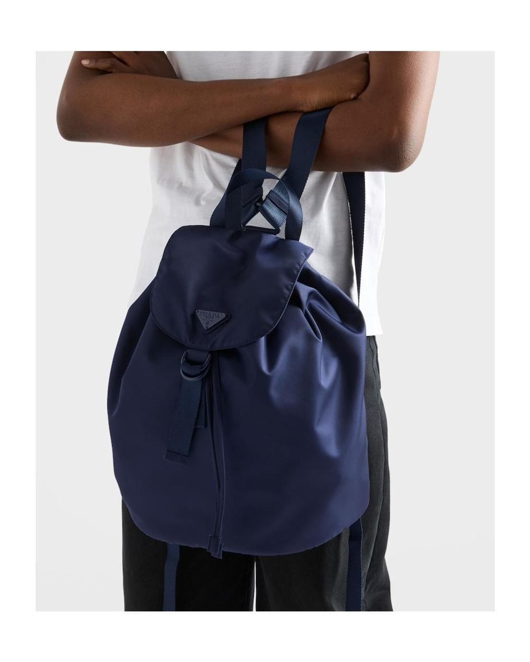 Prada Blue Re-Nylon Backpack