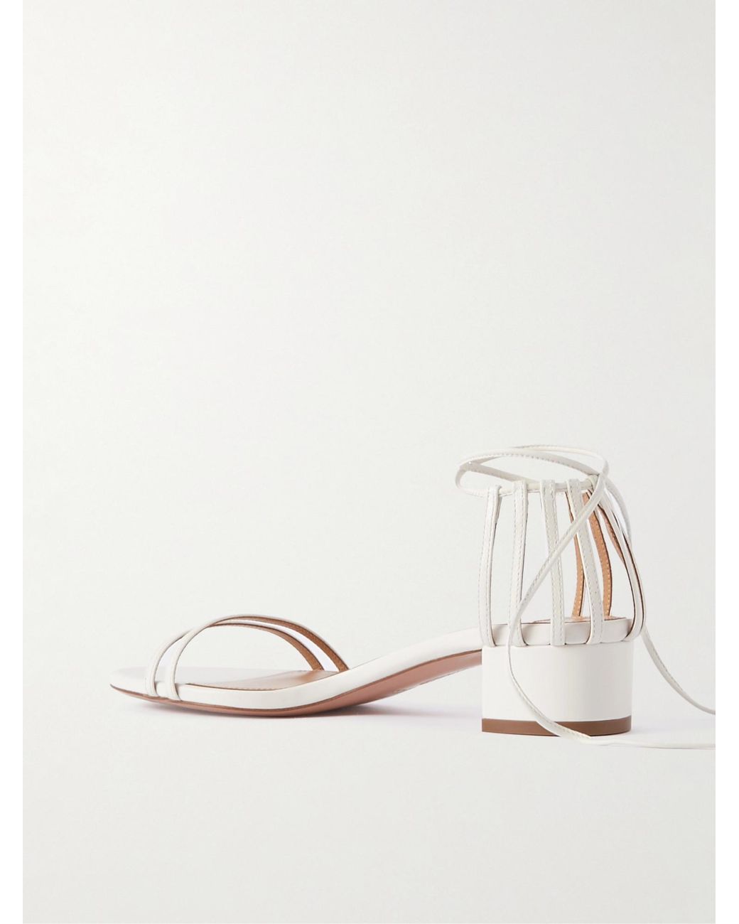 Aquazzura Natural Minimalist High-Heel Sandals