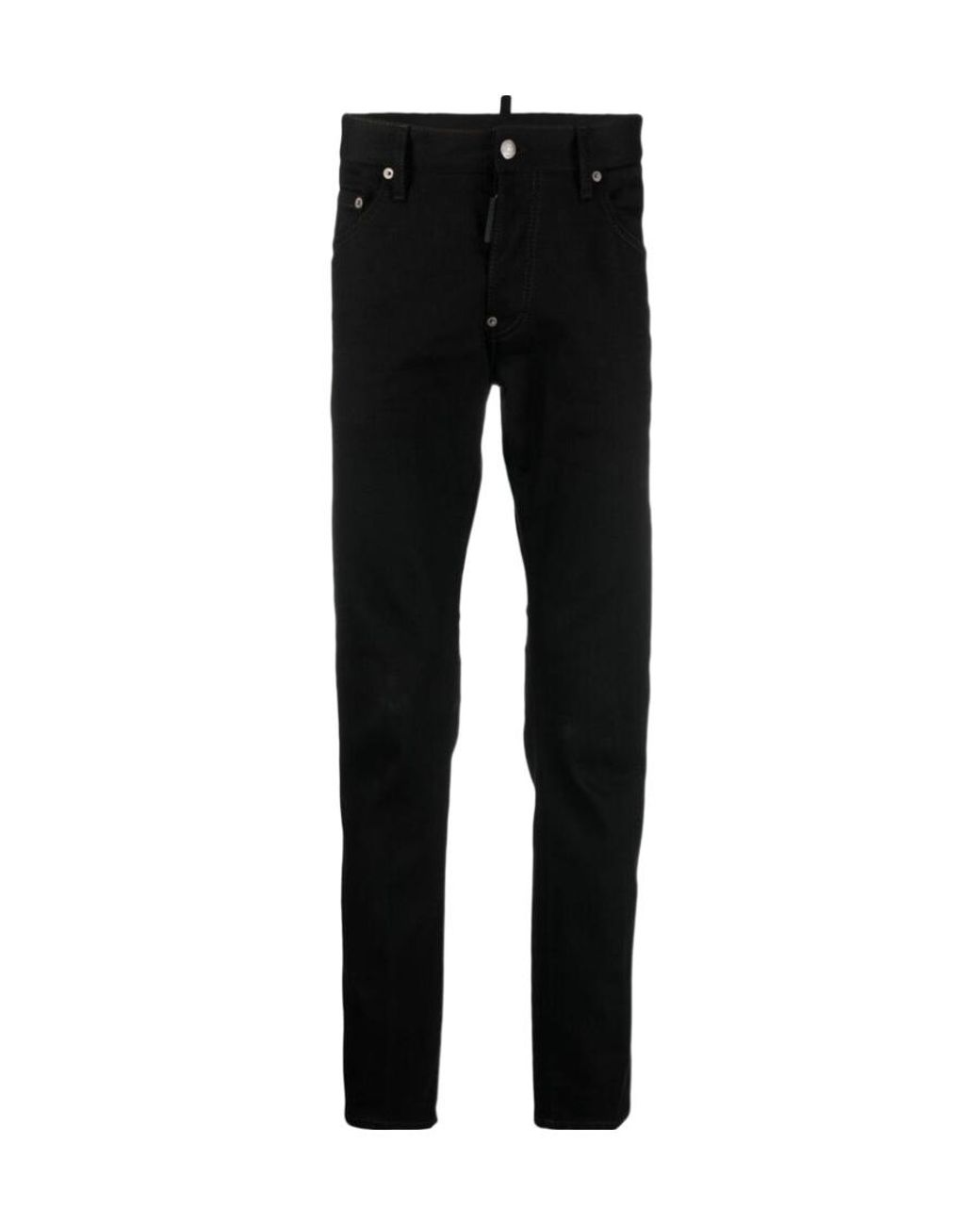 DSquared² Black Skater Straight Leg Slim-Cut Jeans for men