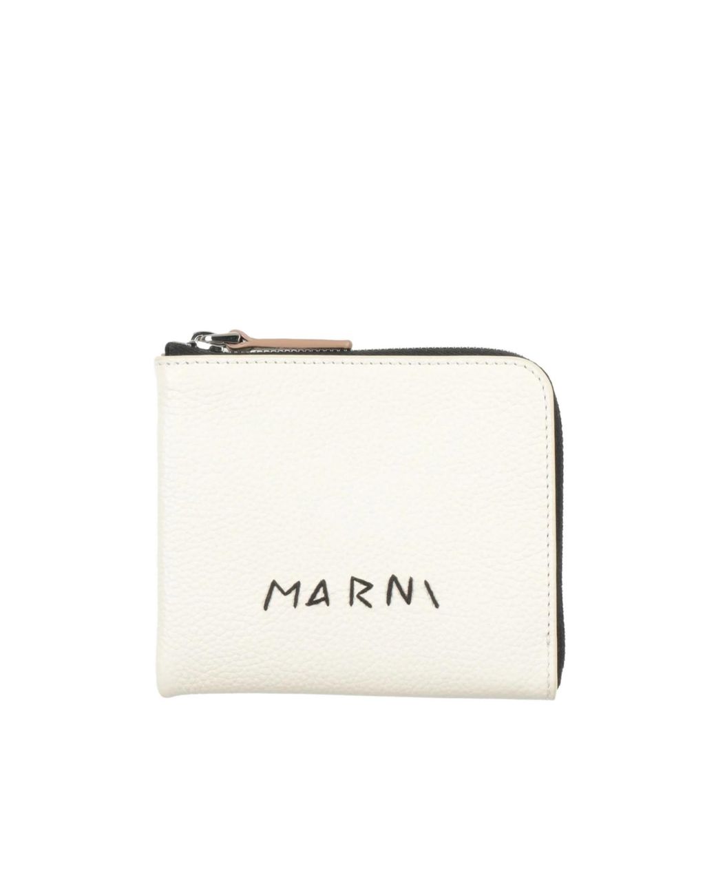 Marni Natural Pebbled-Leather Cardholders