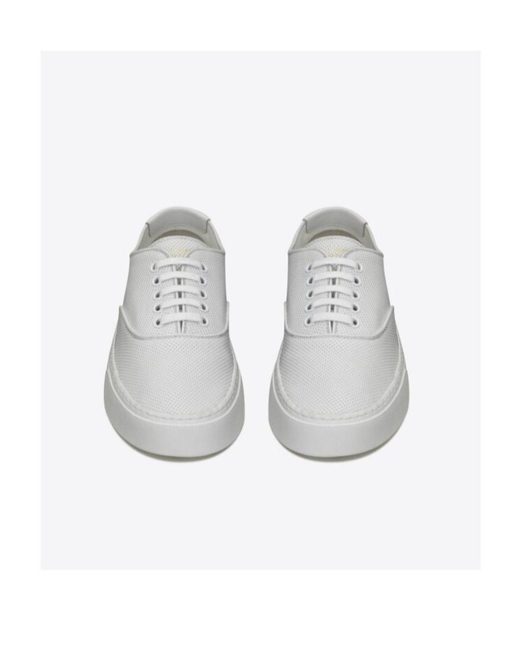 Saint Laurent White Venice Low-Cut Casual Shoes