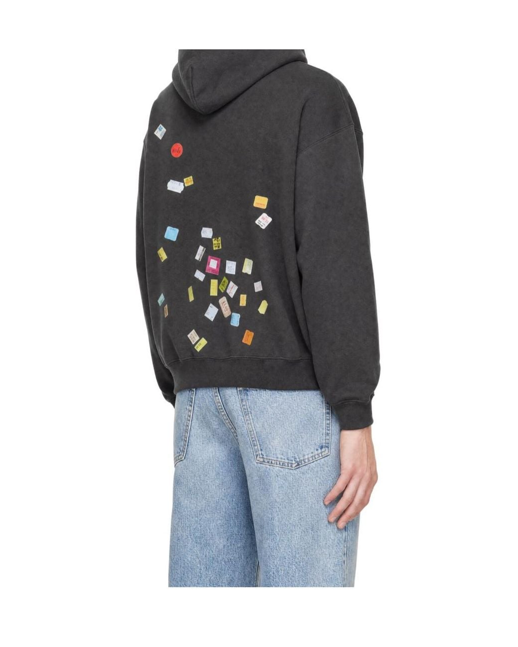 Maison Mihara Yasuhiro Gray Printed Hooded Sweatshirt for men
