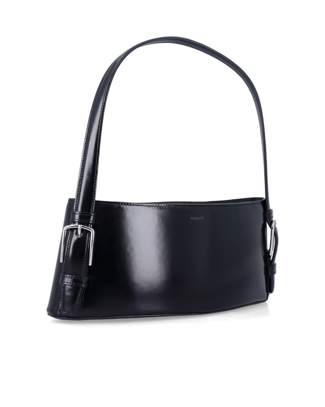 Coperni Black Ergonomic Buckle Shoulder Bag