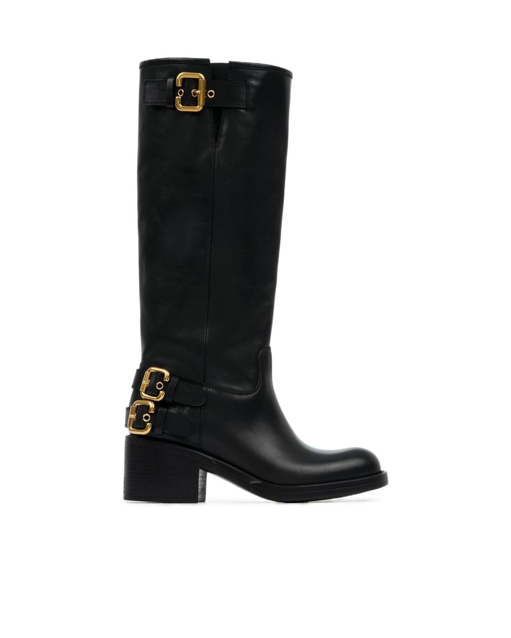 Chloé Black Chloé Dakota Buckled Boots