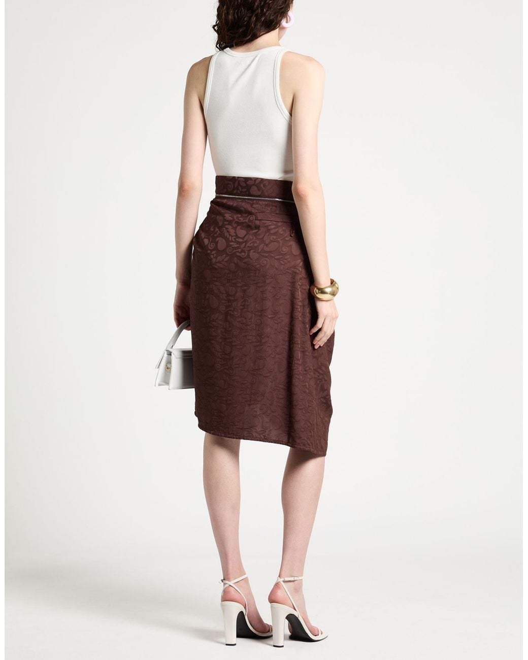 Jacquemus Brown Midi Skirts