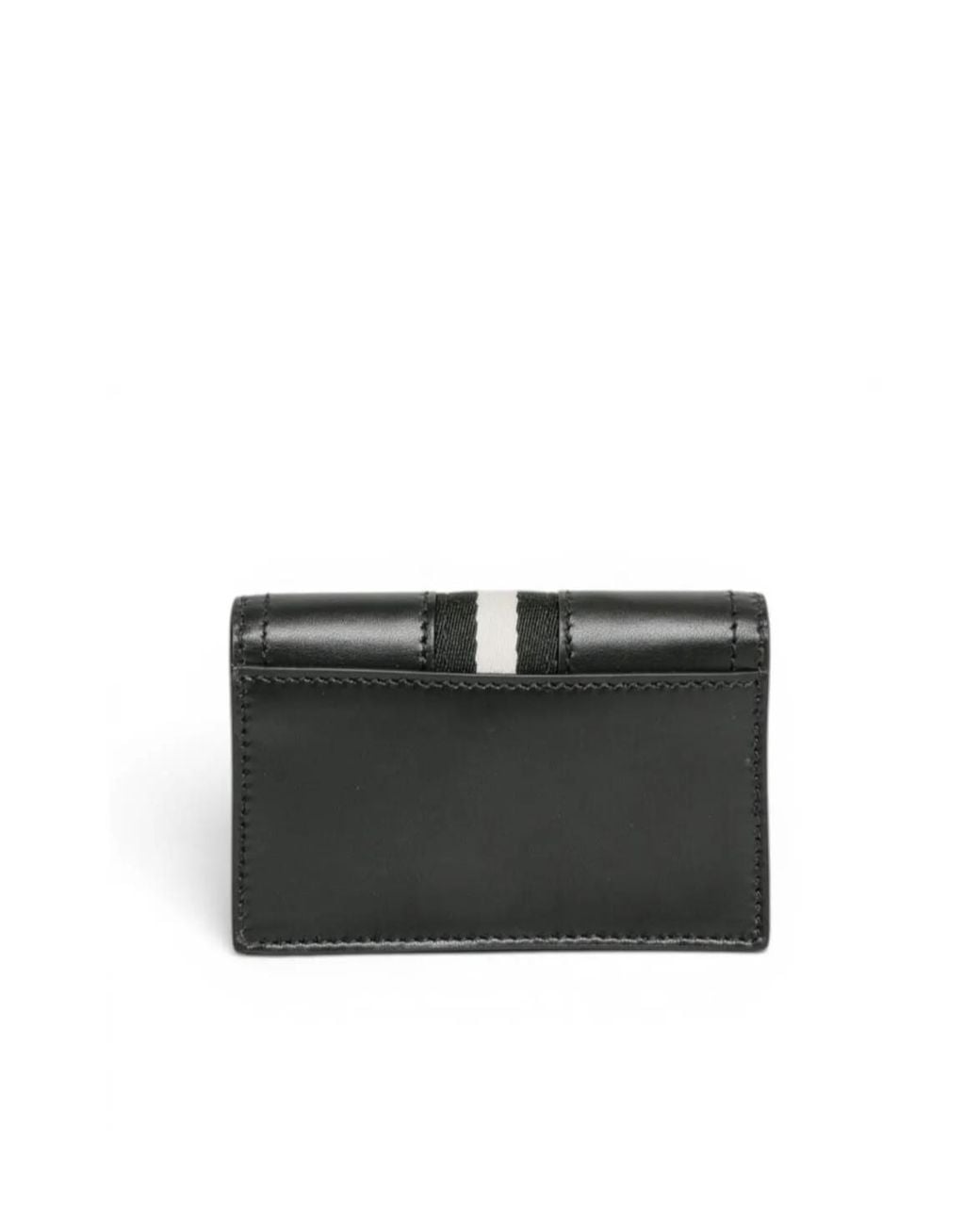 Bally Black Flip Card Holder for men