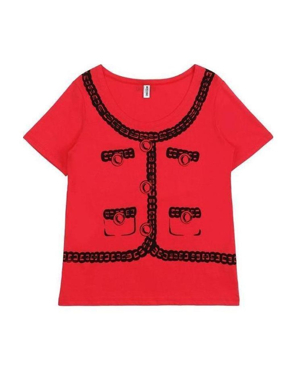 Moschino Red Short-Sleeved T-Shirt