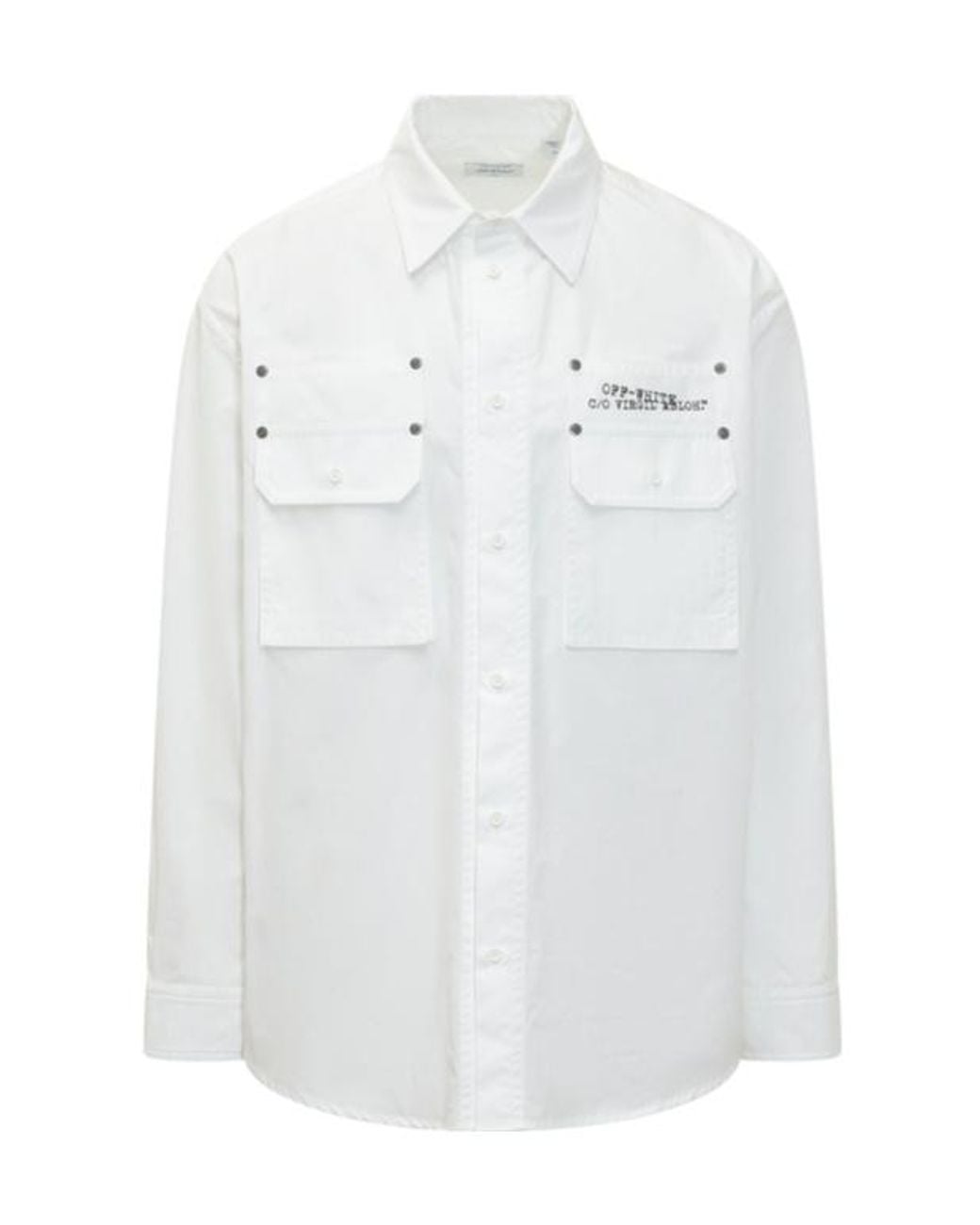 Off-White c/o Virgil Abloh White Type Arrow Overshirt for men