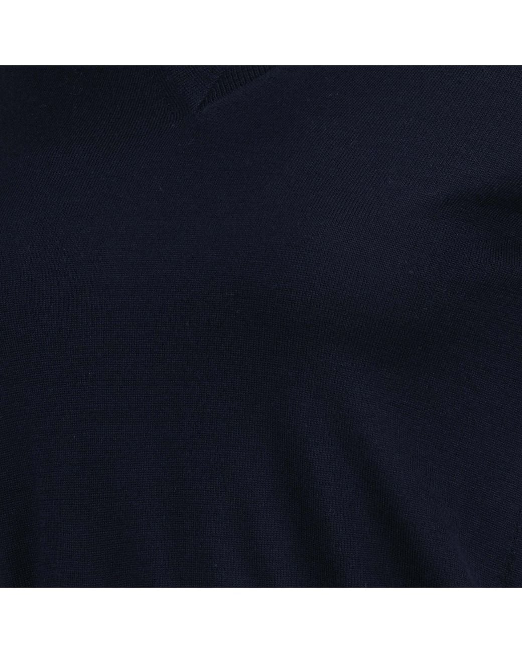Prada Blue Wool V-Neck Sweater