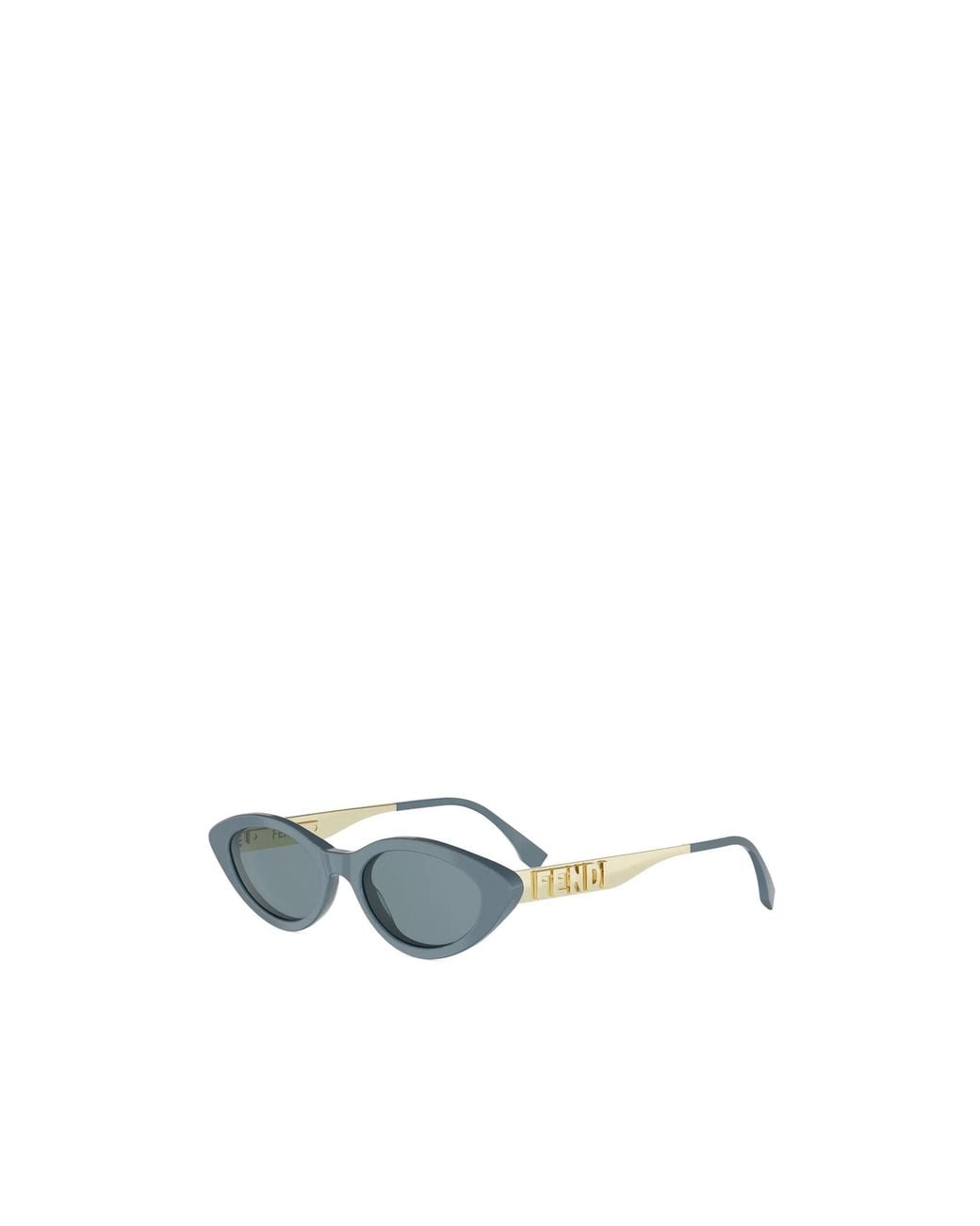 Fendi Blue Eyewear Cat Eye Frame Sunglasses for men