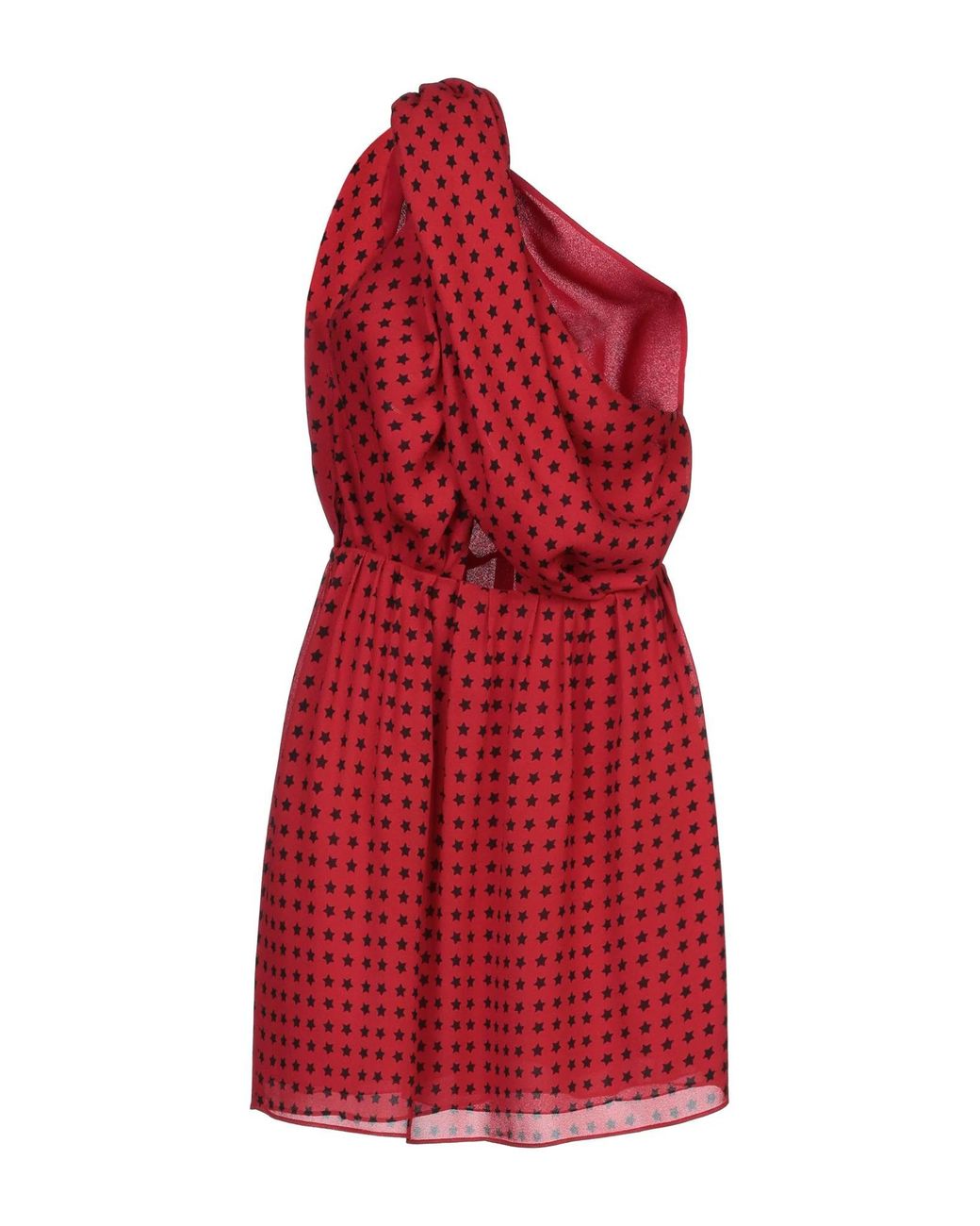 Saint Laurent Red Two-Tone Sleeveless Dress