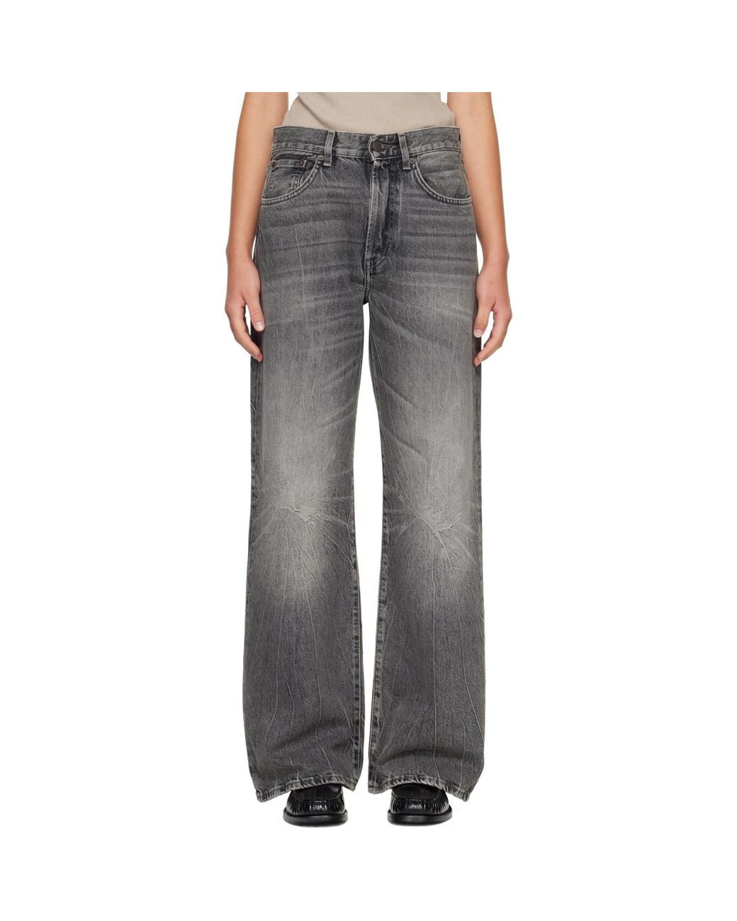 Acne Gray Regular Fit Jeans