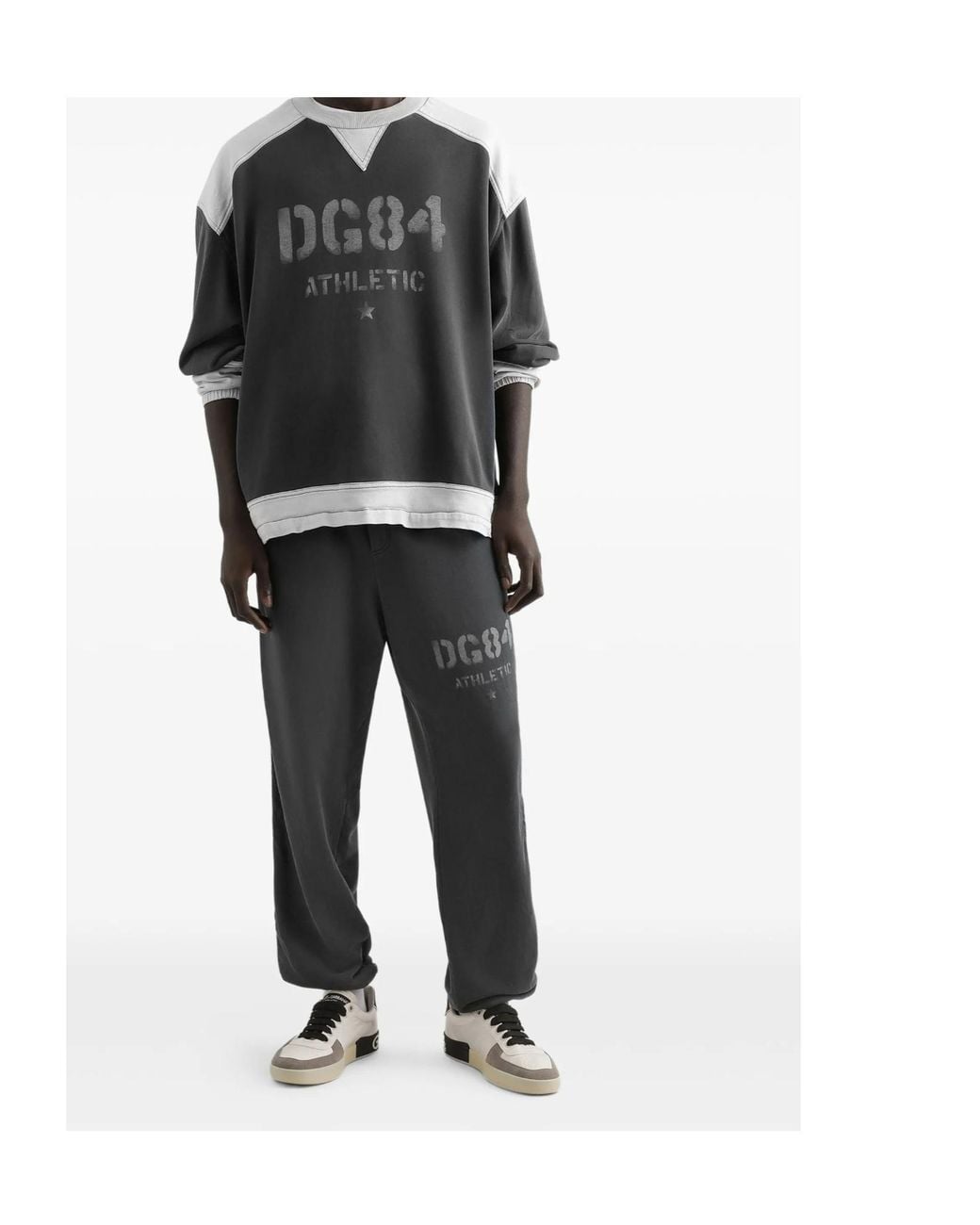 Dolce & Gabbana Black Dg84 Logo Joggers for men