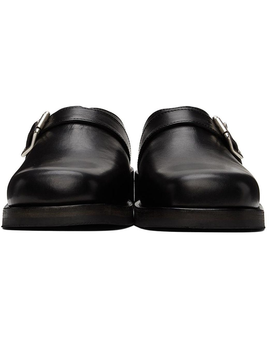 Our Legacy Black Camion Buckle Detailed Mules for men