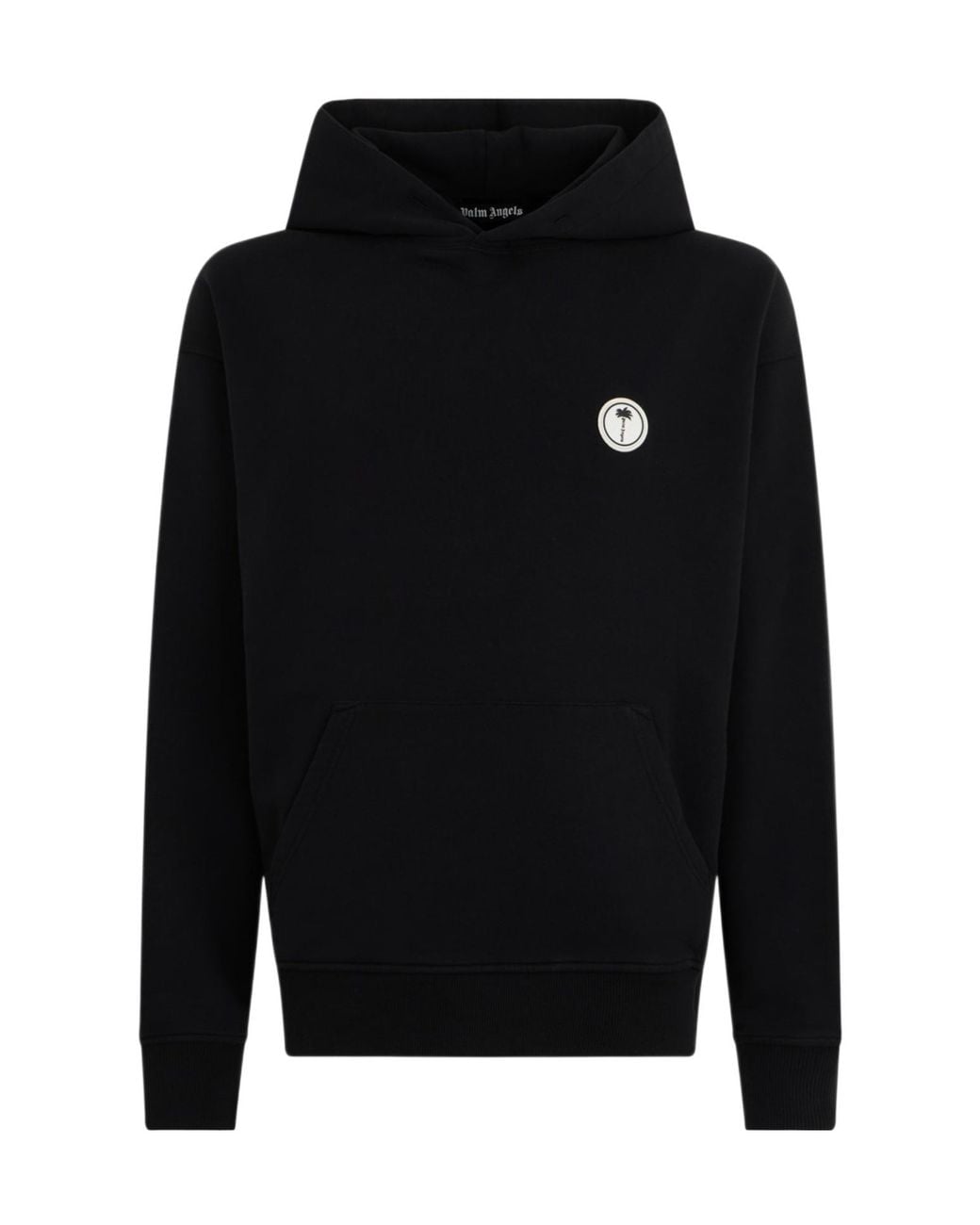 Palm Angels Black Palm Patch Hoodie for men