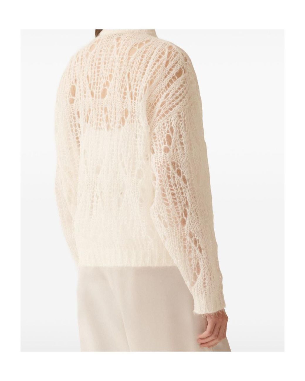 Fabiana Filippi Natural Zip Cardigan