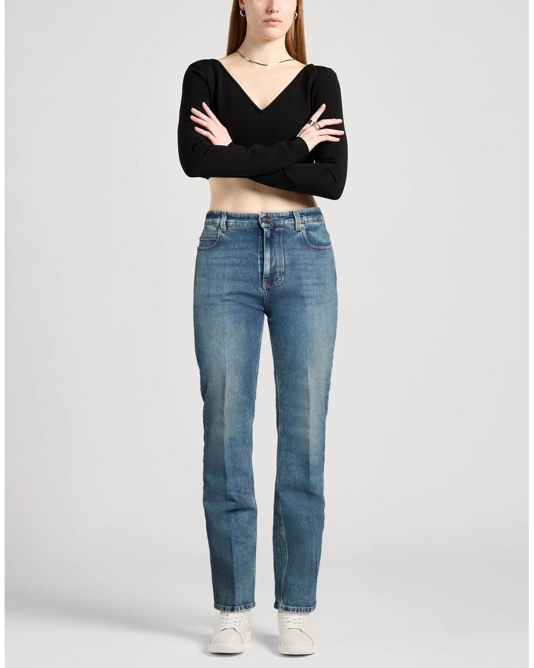 Balenciaga Blue Denim Trousers