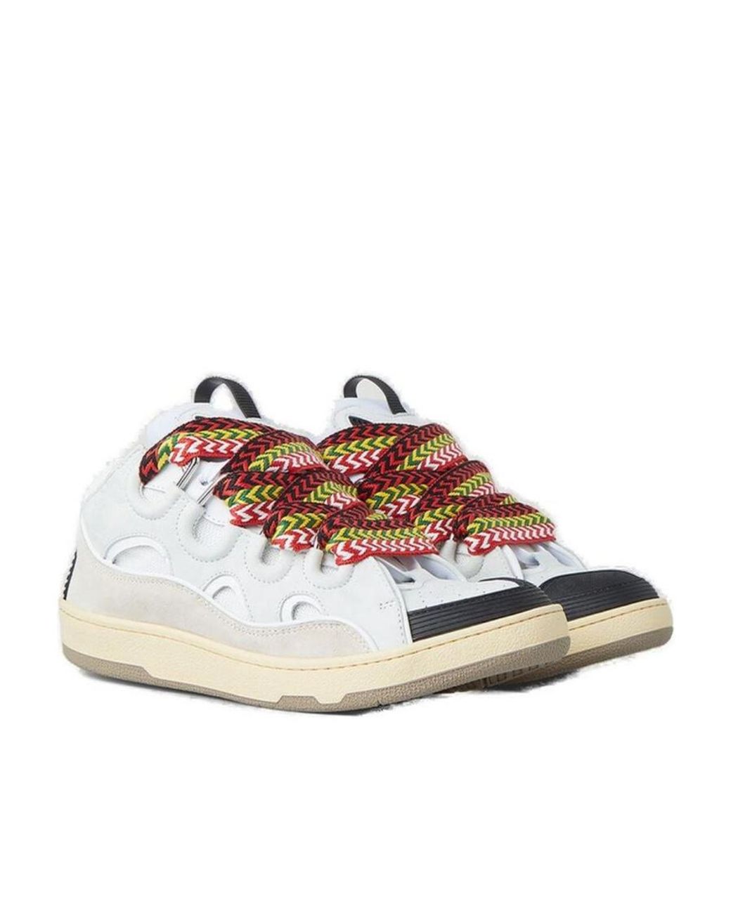 Lanvin Natural Curb Low-Top Sneakers for men