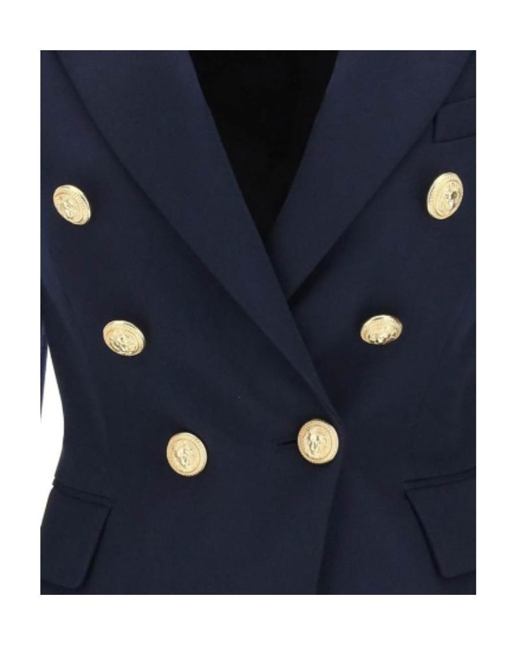 Balmain Blue Double Breasted Blazer