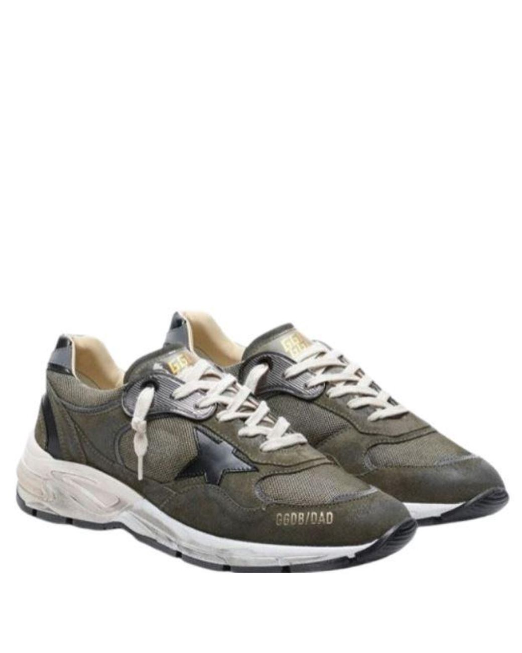 Golden Goose Deluxe Brand Gray Running Dad Lace-Up Sneakers for men