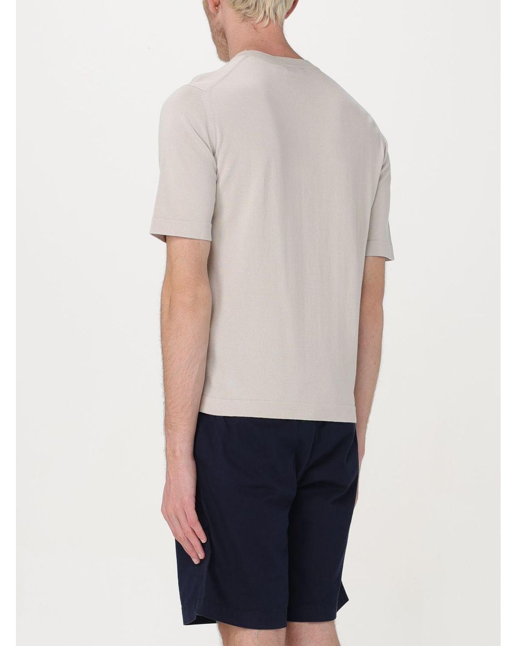 K-Way Blue Combe Knit Pullover for men