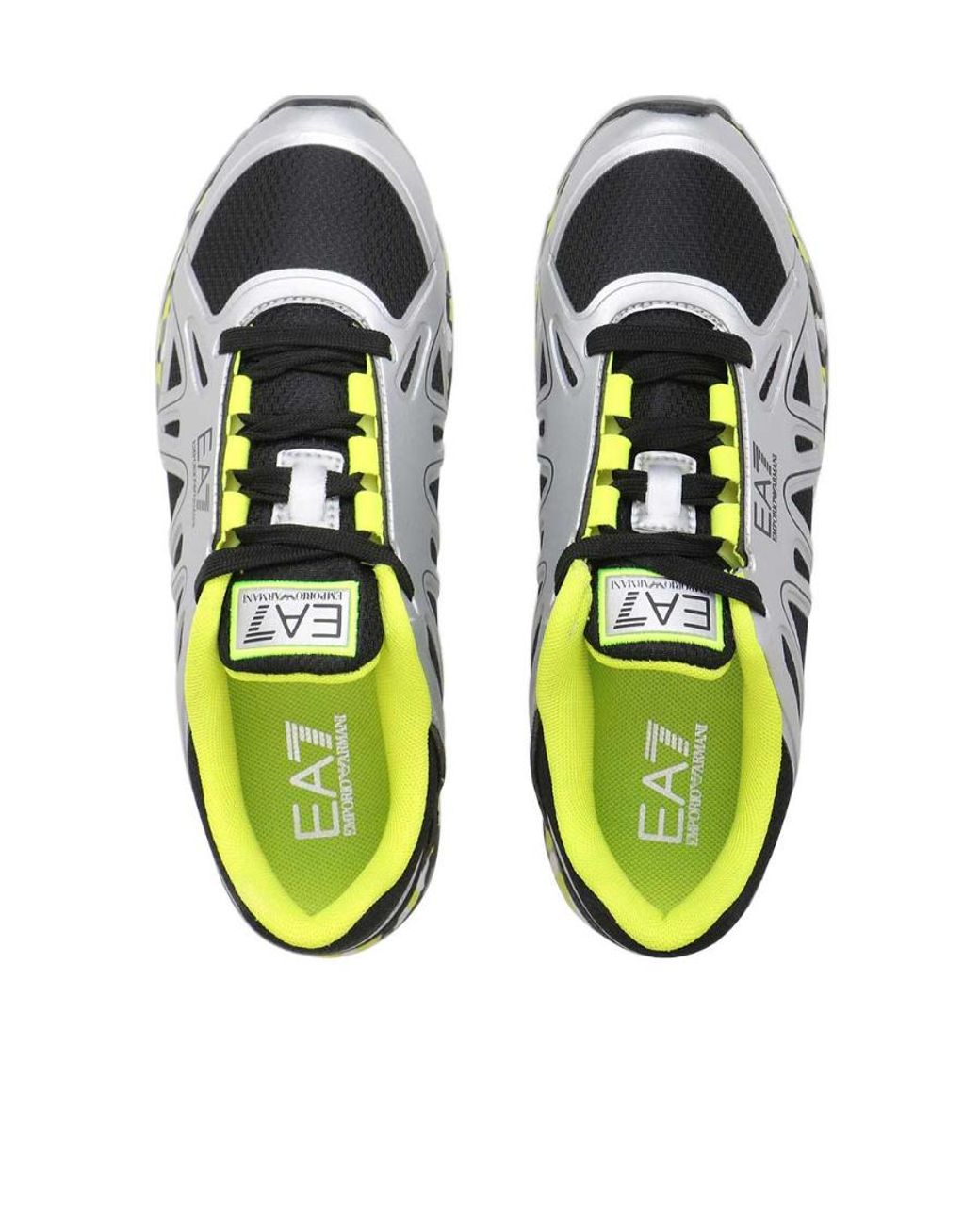 EA7 Green Logo Lace Up Casual Sports Shoes for men