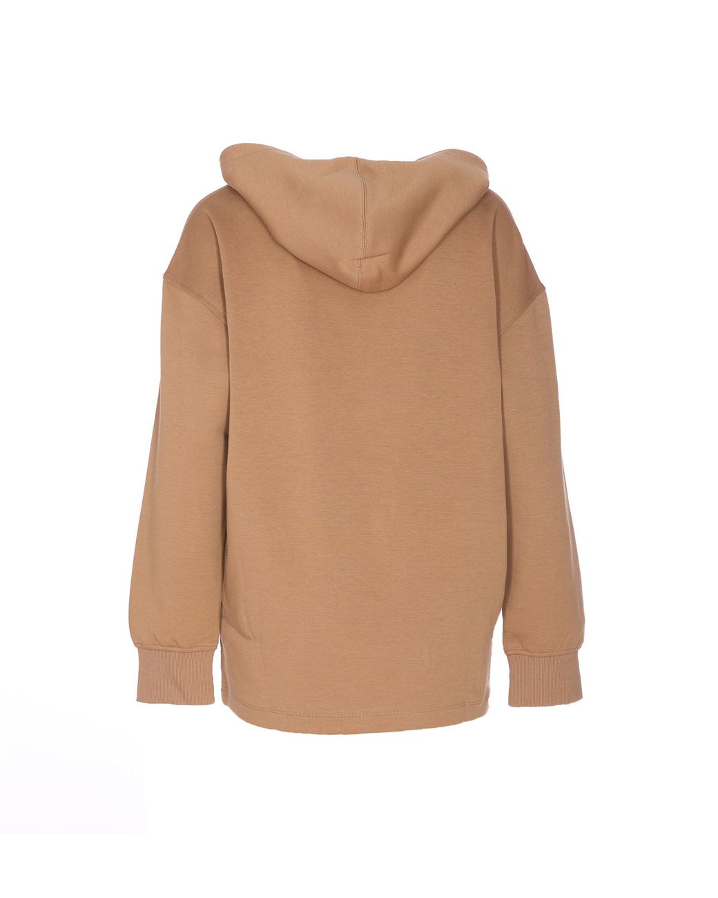 Max Mara Natural Visiera Logo Embroidered Hoodie