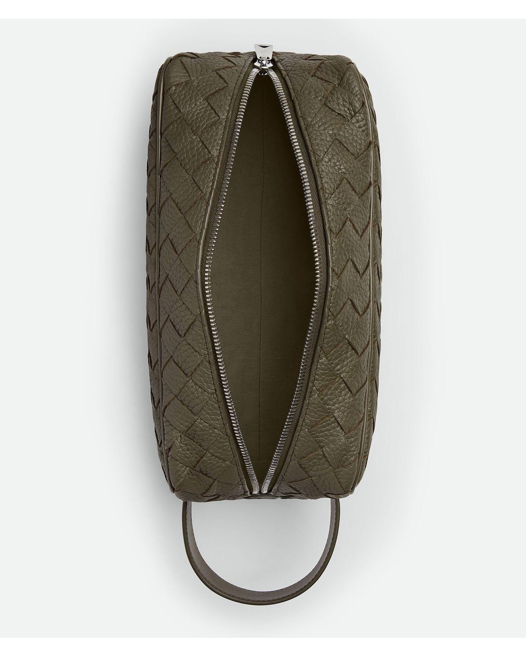Bottega Veneta Green Intrecciato Travel Pouch for men