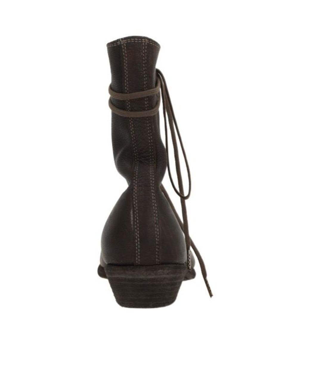 Guidi Black Lace-Up Ankle Boots