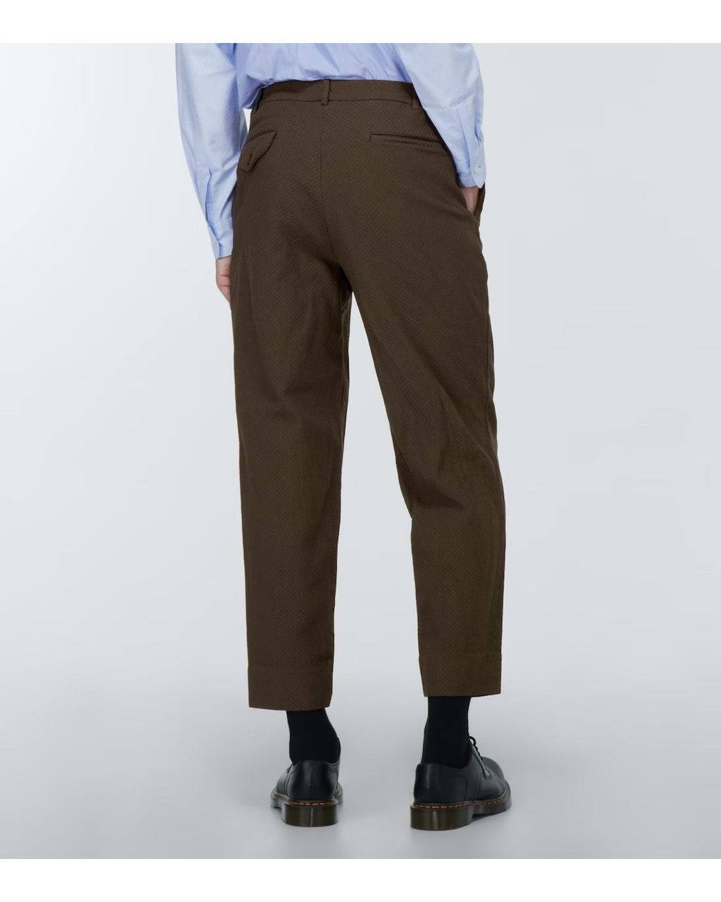 Comme des Garçons Green Casual Pants With Belt Loops for men