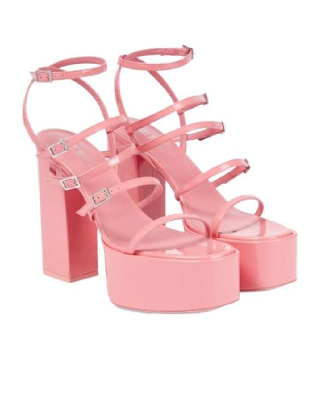 Paris Texas Pink Jessica 130 Leather Platform Sandals